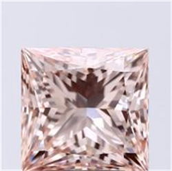 Picture of Lab Grown Diamond 3.01 Carats, Princess with  Cut, Fancy Intense Pink Color, VS1 Clarity and Certified by IGI
