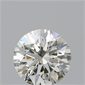 Natural Diamond 0.40 Carats, Round with Excellent Cut, J Color, VS2 Clarity and Certified by GIA