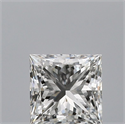 Natural Diamond 0.55 Carats, Princess with  Cut, G Color, VVS1 Clarity and Certified by GIA