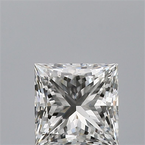 Picture of Natural Diamond 0.55 Carats, Princess with  Cut, G Color, VVS1 Clarity and Certified by GIA