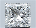 Natural Diamond 1.00 Carats, Princess with  Cut, F Color, VS2 Clarity and Certified by GIA