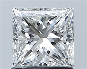 Picture of Natural Diamond 1.00 Carats, Princess with  Cut, F Color, VS2 Clarity and Certified by GIA