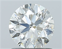 Diamante Natural 1.00 quilates, Redondo , Color H, claridad SI1 y certificado IGI