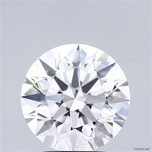 Picture of Lab Grown Diamond 2.40 Carats, Round with Ideal Cut, D Color, VVS1 Clarity and Certified by IGI