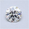 Natural Diamond 0.59 Carats, Round with Excellent Cut, H Color, SI1 Clarity and Certified by GIA
