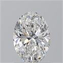 Natural Diamond 1.20 Carats, Oval with  Cut, F Color, VVS1 Clarity and Certified by GIA