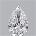 Diamante Natural 0.53 quilates, De pera , Color D, claridad VVS2 y certificado GIA