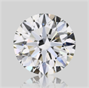 Natural Diamond 0.71 Carats, Round with Excellent Cut, H Color, VS2 Clarity and Certified by GIA