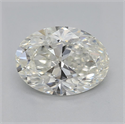 Natural Diamond 1.20 Carats, Oval with  Cut, J Color, SI1 Clarity and Certified by GIA
