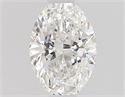 Natural Diamond 0.50 Carats, Oval with  Cut, F Color, VVS1 Clarity and Certified by GIA