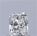 Natural Diamond 0.50 Carats, Radiant with  Cut, E Color, VVS1 Clarity and Certified by GIA