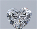 Natural Diamond 0.32 Carats, Heart with  Cut, F Color, VVS1 Clarity and Certified by GIA