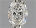 Natural Diamond 0.30 Carats, Oval with  Cut, H Color, SI1 Clarity and Certified by GIA