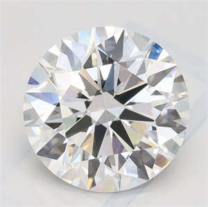 Picture of Lab Grown Diamond 2.59 Carats, Round with Ideal Cut, D Color, IF Clarity and Certified by IGI