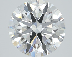Picture of Lab Grown Diamond 3.16 Carats, Round with Ideal Cut, D Color, VVS1 Clarity and Certified by IGI