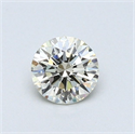 Natural Diamond 0.43 Carats, Round with Excellent Cut, L Color, VVS1 Clarity and Certified by GIA