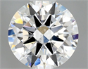 Natural Diamond 0.50 Carats, Round with Excellent Cut, F Color, SI1 Clarity and Certified by GIA