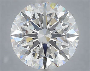 Picture of Lab Grown Diamond 5.02 Carats, Round with Excellent Cut, E Color, VVS2 Clarity and Certified by IGI