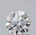 Natural Diamond 0.72 Carats, Round with Excellent Cut, F Color, VS1 Clarity and Certified by GIA