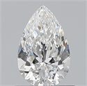 Natural Diamond 0.70 Carats, Pear with  Cut, E Color, VVS2 Clarity and Certified by GIA
