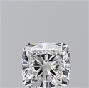 Diamante Natural 0.50 quilates, Del cojín , Color F, claridad VVS2 y certificado GIA