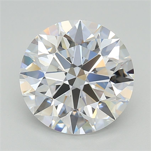 Picture of Lab Grown Diamond 4.20 Carats, Round with Excellent Cut, D Color, VVS1 Clarity and Certified by GIA