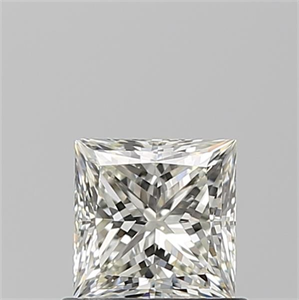 Picture of Natural Diamond 0.74 Carats, Princess with  Cut, K Color, VVS2 Clarity and Certified by GIA