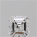 Diamante Natural 0.90 quilates, Asscher , Color F, claridad VS1 y certificado GIA