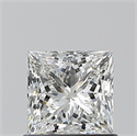 Natural Diamond 0.90 Carats, Princess with  Cut, G Color, VS1 Clarity and Certified by GIA