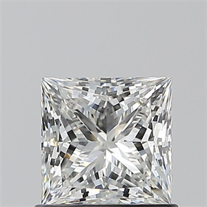 Picture of Natural Diamond 0.90 Carats, Princess with  Cut, G Color, VS1 Clarity and Certified by GIA