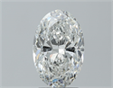 Natural Diamond 2.01 Carats, Oval with  Cut, G Color, SI2 Clarity and Certified by HRD