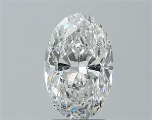Foto Diamante Natural 2.01 quilates, Ovalado , Color G, claridad SI2 y certificado HRD de