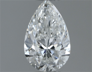 Picture of Natural Diamond 0.54 Carats, Pear with  Cut, F Color, VVS2 Clarity and Certified by GIA