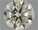 Natural Diamond 0.70 Carats, Round with Very Good Cut, K Color, I1 Clarity and Certified by IGI