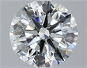Natural Diamond 1.70 Carats, Round with Excellent Cut, F Color, IF Clarity and Certified by GIA