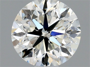 Picture of Natural Diamond 0.40 Carats, Round with Very Good Cut, J Color, SI1 Clarity and Certified by GIA