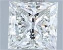Natural Diamond 1.01 Carats, Princess with  Cut, H Color, VS1 Clarity and Certified by IGI