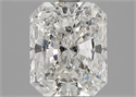 Natural Diamond 2.20 Carats, Radiant with  Cut, H Color, SI1 Clarity and Certified by GIA