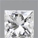 Natural Diamond 0.40 Carats, Princess with  Cut, F Color, VVS1 Clarity and Certified by GIA