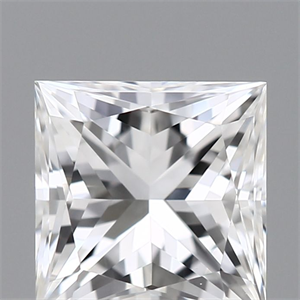 Picture of Natural Diamond 0.40 Carats, Princess with  Cut, F Color, VVS1 Clarity and Certified by GIA