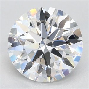 Picture of Lab Grown Diamond 2.72 Carats, Round with Excellent Cut, D Color, IF Clarity and Certified by GIA