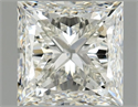 Natural Diamond 1.01 Carats, Princess with  Cut, J Color, VS2 Clarity and Certified by GIA