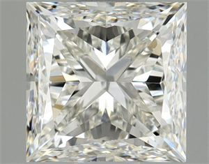 Picture of Natural Diamond 1.01 Carats, Princess with  Cut, J Color, VS2 Clarity and Certified by GIA