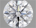 Natural Diamond 0.43 Carats, Round with Excellent Cut, D Color, VS2 Clarity and Certified by GIA