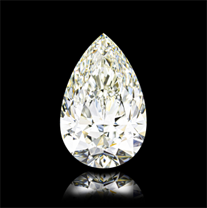 Picture of Natural Diamond 4.61 Carats, Pear with  Cut, J Color, VVS2 Clarity and Certified by IGI