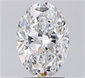 Natural Diamond 2.02 Carats, Oval with  Cut, E Color, SI1 Clarity and Certified by GIA