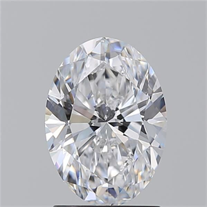 Foto Diamante Natural 1.70 quilates, Ovalado , Color D, claridad SI1 y certificado GIA de