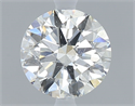 Natural Diamond 0.70 Carats, Round with Excellent Cut, H Color, SI2 Clarity and Certified by GIA