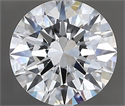 Natural Diamond 2.01 Carats, Round with Excellent Cut, F Color, VVS2 Clarity and Certified by GIA