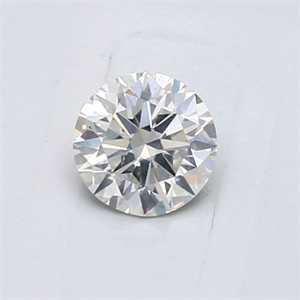 Picture of Natural Diamond 0.55 Carats, Round with Very Good Cut, H Color, I1 Clarity and Certified by GIA
